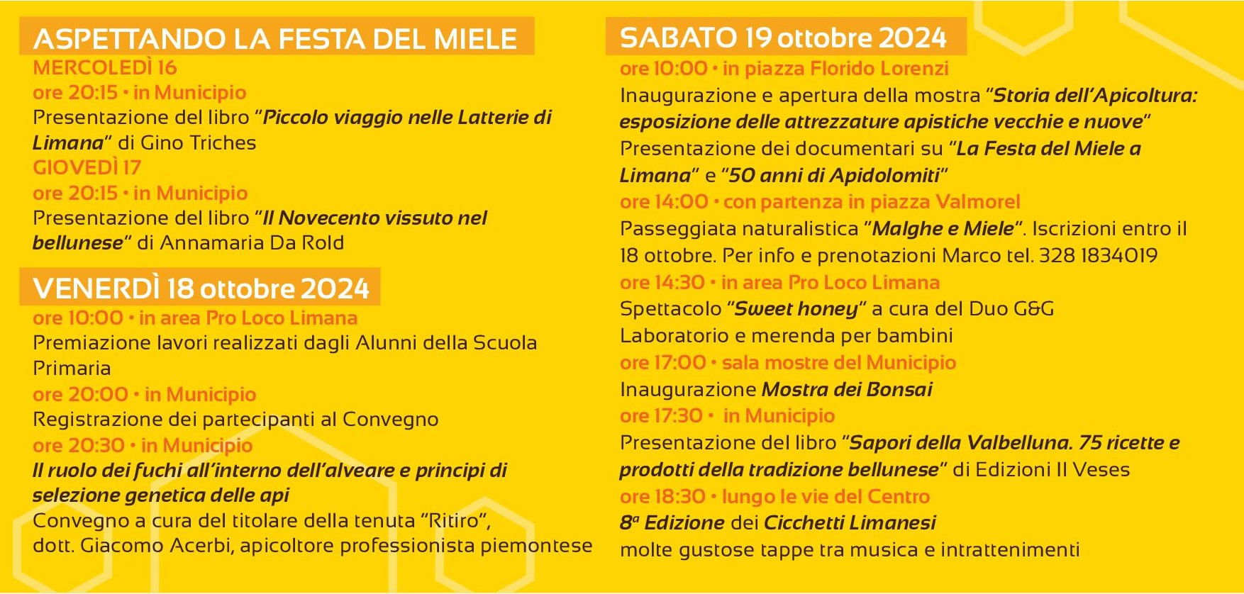 Programma Limana PAESE DEL MIELE 2024 pag 2